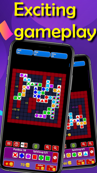 6 tiles in a row: puzzle game