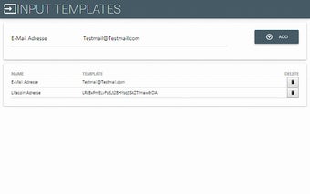 Input Templates for Chrome