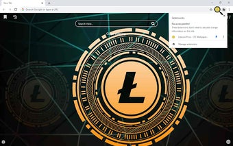 LTC Coin Price Wallpaper New Tab