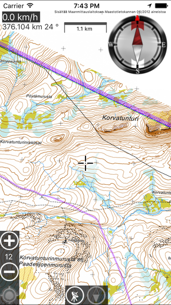 Jahtikartta - GPS maastokartta