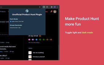 Unofficial Product Hunt Plugin