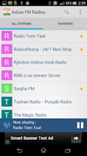 Indian FM Radios:100 stations