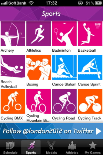 公式London2012結果アプリ（London 2012：Official Results App for the Olympic and Paralympic Games）