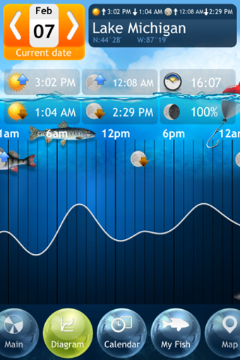 Fishing Deluxe - Best Fishing Times Calendar
