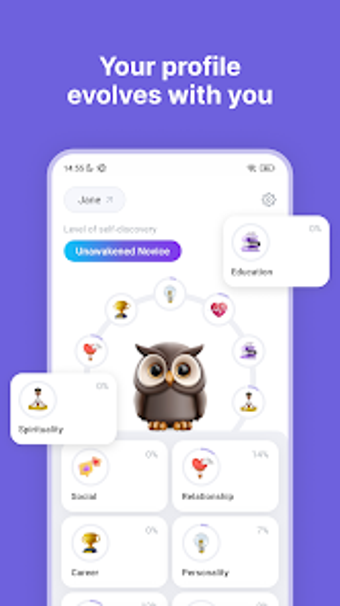 sOwl - Personality Test App