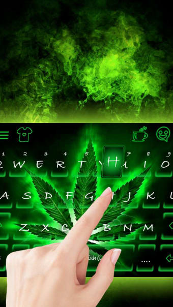 Neon Rasta Weed Wallpapers Keyboard Background