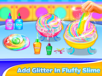 Fluffy Slime Maker DIY Rainbow