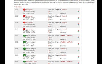 UMD Schedule of Classes Professor Rating