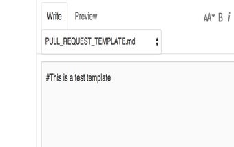 Github PR Template Picker