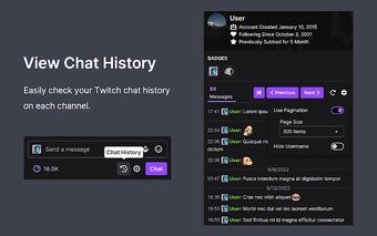 Twitch Chat History