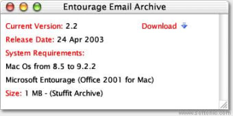 Entourage Email Archive