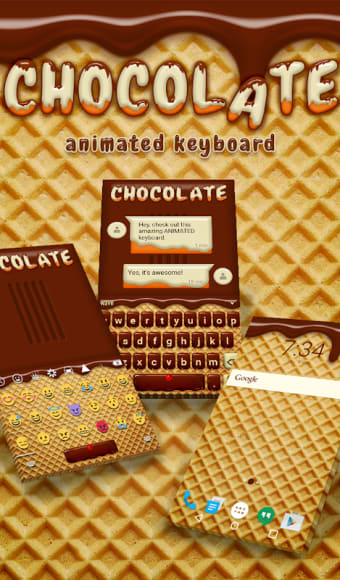 Chocolate Animated Keyboard