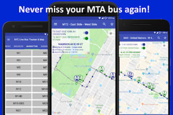NYC Live Bus Tracker  Map