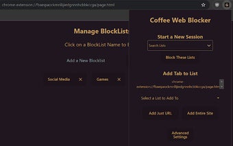 Coffee Web Blocker