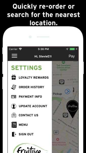 Fruitive - Mobile Ordering