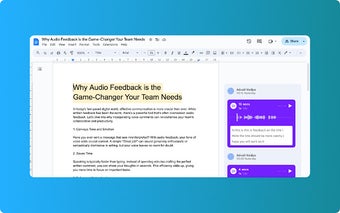 Say It So: Add voice comments in Google Docs