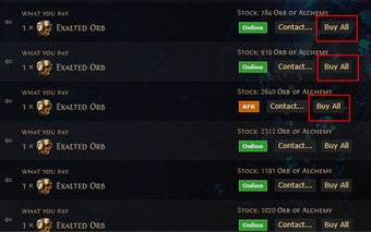 PoE Bulk Trade - Buy All