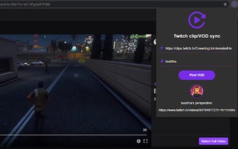 Twitch clip/VOD sync