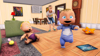 Twins Cute Baby Simulator Game