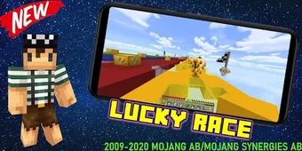 Map Lucky Block Race for MCPE