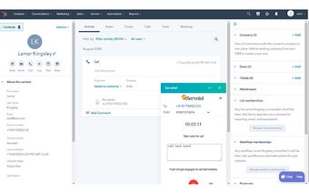 Servetel Extension For Hubspot