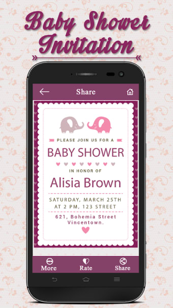 Baby Shower Invitation Card Maker