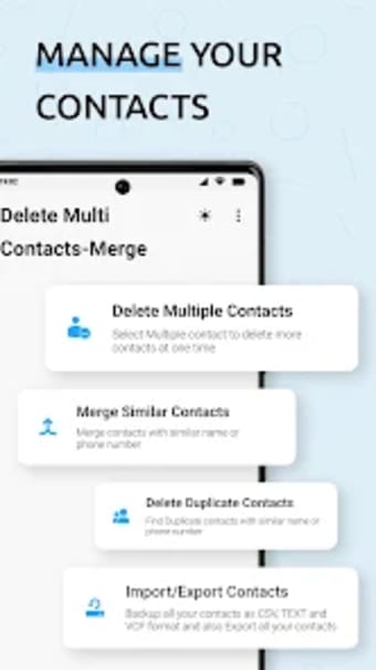Delete Multi Contacts - Merge