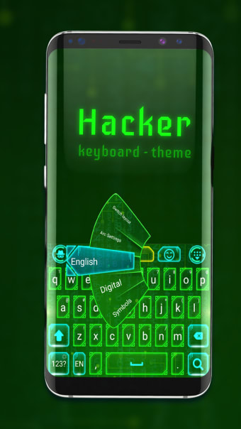 Hacker Cyber keyboard theme