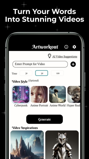 Artworkout: AI Video Photo App