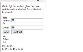 Hexadecimal Address Calculator