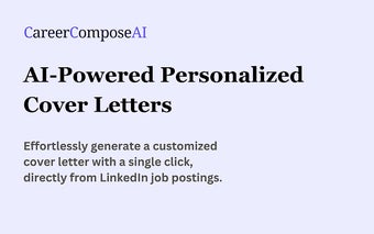 CareerComposeAI: Cover Letter Powered by GPT