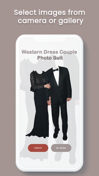 Western dress Couple Photo Suit