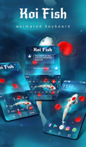 Koi Fish Animated Keyboard  L