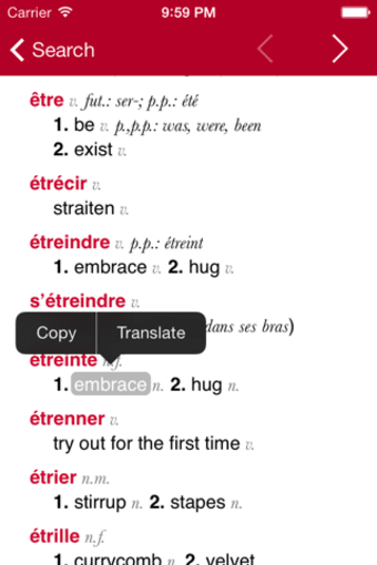 French-English Dictionary from Accio