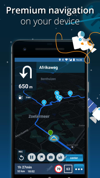 MyRoute-app Navigation: route editing  navigation