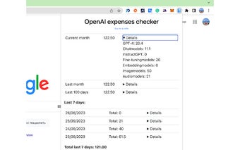 OpenAI expenses checker