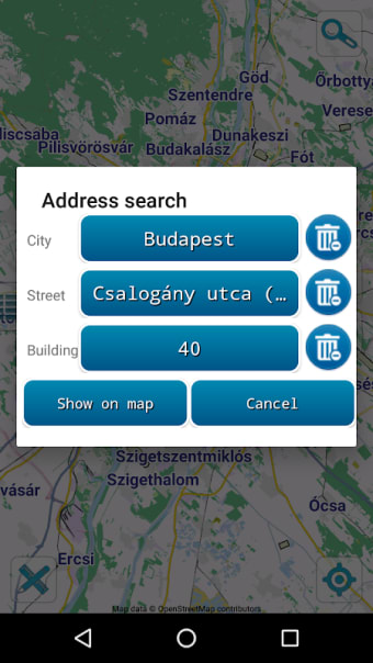 Map of Budapest offline