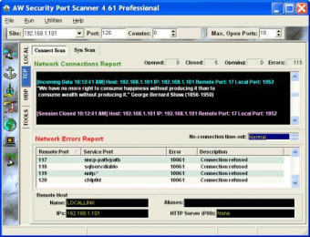 Atelier Web Security Port Scanner