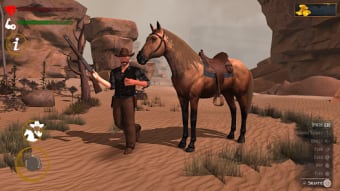 Western Cowboy Horse Rider