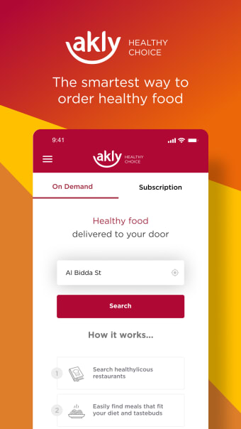 Akly: Healthy Food Delivery