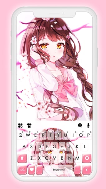 Anime Girl Sakura Keyboard