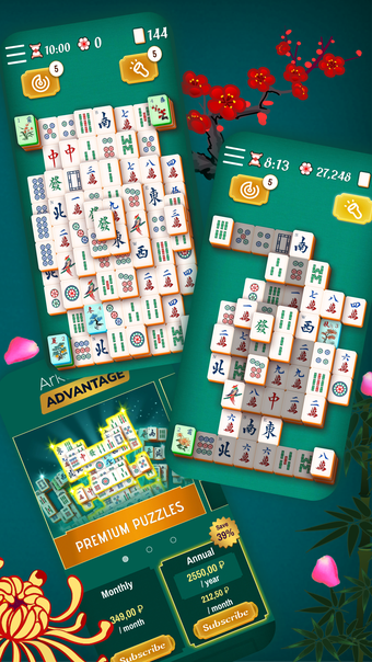 Classic Majong Solitaire Game