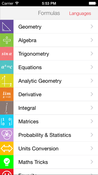 Maths Formulas Lite