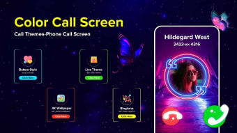 Call Screen Theme Color Call