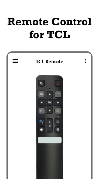 Remote control for TCL
