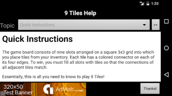 9 Tiles Puzzle Game