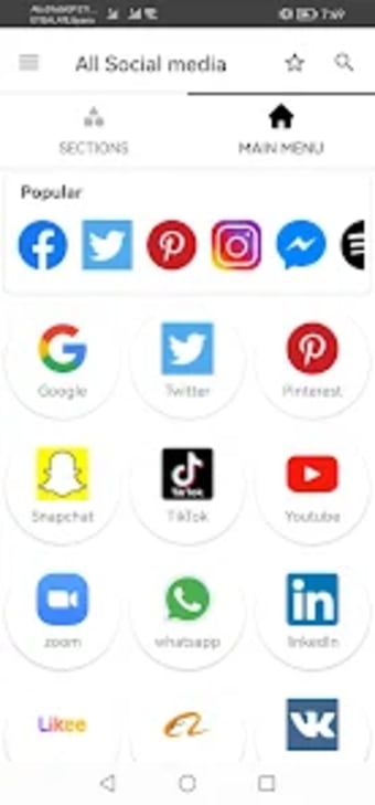 all social media apps in 1 app