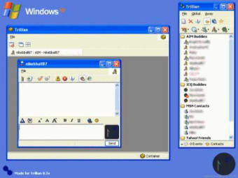 Windows XP Trillian Skin