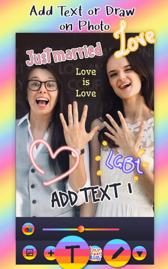 LGBT Pride Stickers – Love Photo Editor With Text