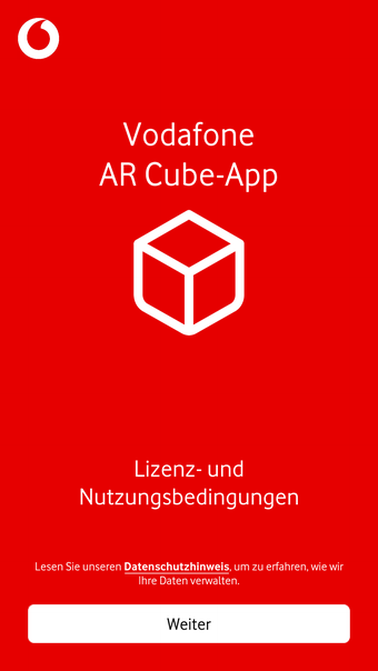 Vodafone AR Cube-App